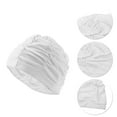 thumbnail image 3 of Unique Bargains 1 Pc Pleated Style  Swim Cap 5.91"x9.25" White, 3 of 6