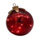 thumbnail image 2 of Adorno de bola navideña para árbol de Navidad, decoración colgante para escritorio, decoración LED navideña Rojo, 2 of 9