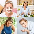 thumbnail image 4 of 7pcs Headbands for Women, Non Slip Wide Floral Padded Headband Cute Pearl Hairbands for Womens Gilrs Thin Thick Short Hair Fashion Accessories, Purple, 4 of 9