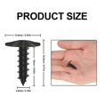 thumbnail image 2 of KAIYANG Paquete de 80 tornillos autorroscantes M5 x 16 mm para carrocería, tornillos autorroscantes Torx negros para guardabarros de coche, 2 of 5