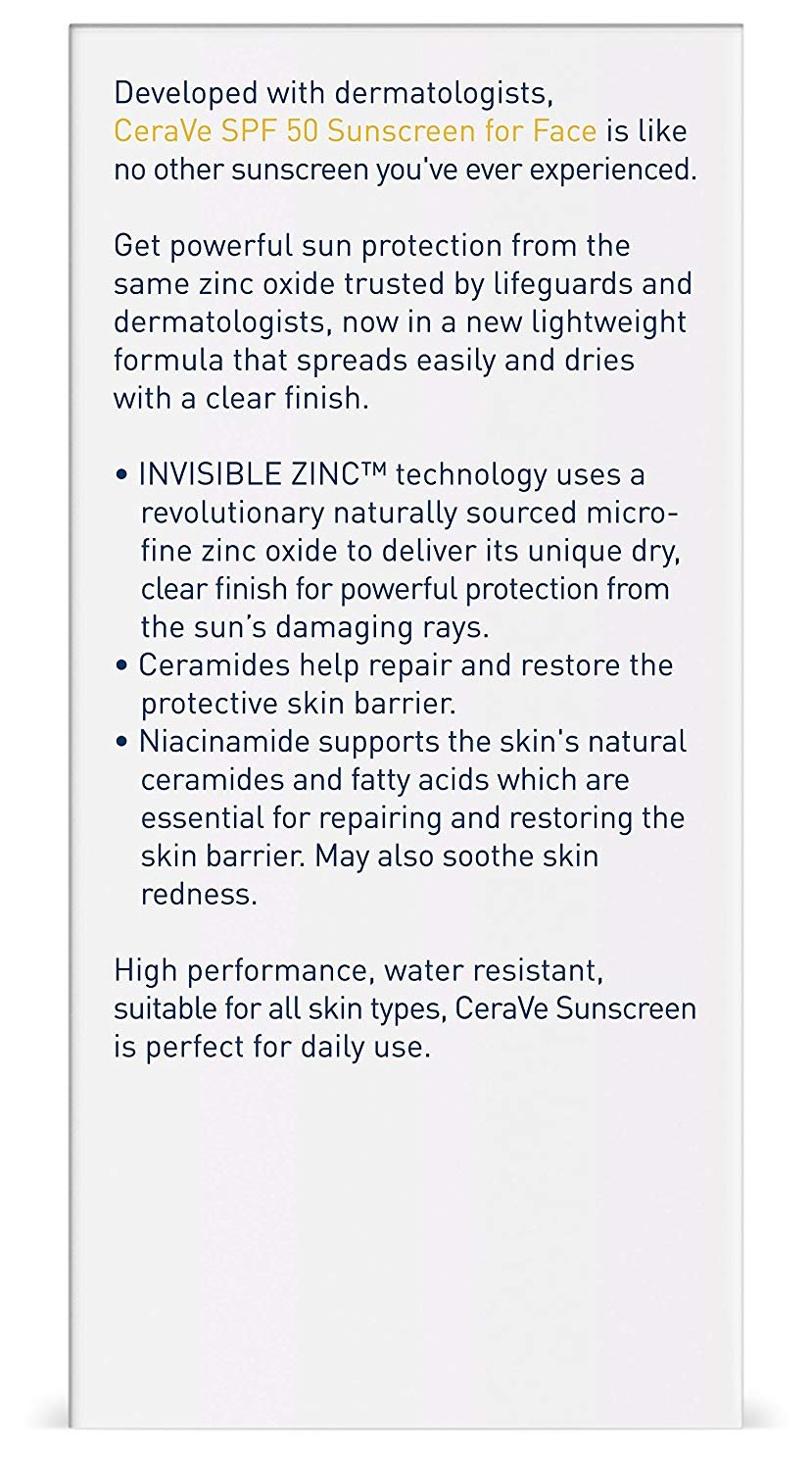 cerave invisible zinc sunscreen