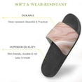 thumbnail image 3 of GZHJMY Stylish Slides for Women Men, Pink Marble Abstract Style Soft Flexible Slip-on Sandals Slippers, 3 of 7