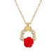 thumbnail image 1 of Collar con cadena de rosas y colgante de clavícula Collar de flores Collares con colgantes, 1 of 8