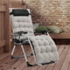 thumbnail image 3 of Zimtown - Juego de 2 Sillones Plegables de Gravedad Cero para Exteriores con Cojín para Patio de Playa, Piscina, Patio, Gris, 3 of 7