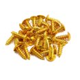 thumbnail image 1 of 30pcs M5 x 16mm Tornillos Autoperforantes para Moto Cabeza Cruceta Circular Tono Oro, 1 of 1