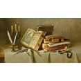 thumbnail image 2 of Belkovskij, Igor 24x15 White Modern Wood Framed Museum Art Print Titled - OLD BOOKS II, 2 of 4