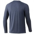 thumbnail image 4 of HUK Waypoint Long Sleeve Shirt Overcast Grey, 2XLarge, 4 of 8