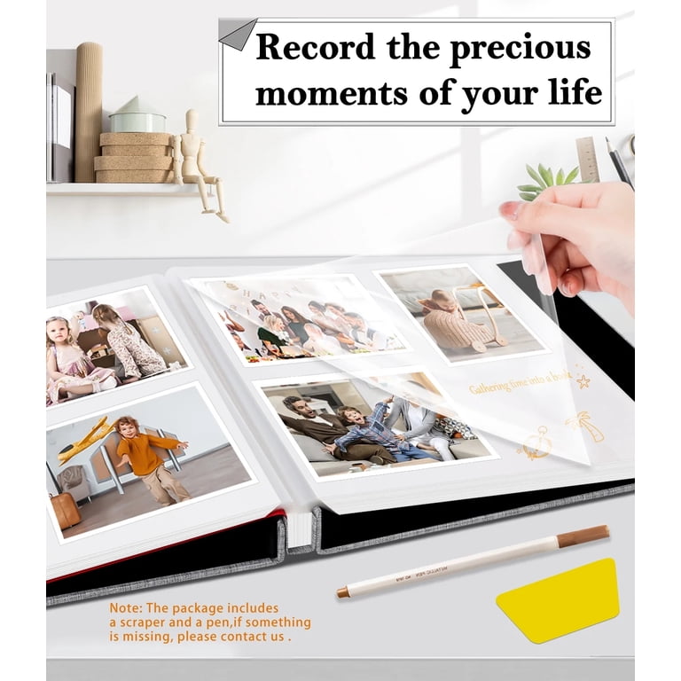 Bevtee Large Photo Album Scrapbook, 60 Pages Self-Adhesive photo 5