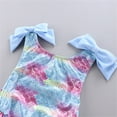 thumbnail image 6 of LRen 3t Swimsuit Girls Two Piece Ruffles Beach Swimwear for Kids Funny Summer Rash Guard Bikini Swimsuit Girl Beach Swimwear Bathing Suit Set for Little Girls, 6 of 9