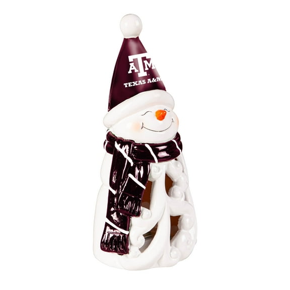 Texas A&M Aggies LED 8" Snowman Lit Garden Statue