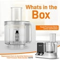 thumbnail image 2 of Food Processor Bowl, Cover and Pusher - Replacement Parts for NutriChef Multifunction Food Processor Model Number: NCFP8, 2 of 7