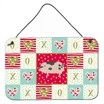 Caroline's Treasures CK5367DS812 Gloucester Old Spot Pig Love Wall or Door Hanging Prints, 8x12, multicolor