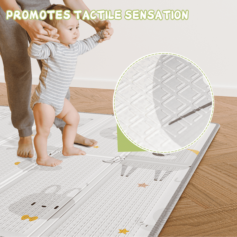 Bear Trip Portable Extra Large Foldable Play Mat, Waterproof Easy