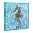 thumbnail image 3 of Stupell Industries Radiant Seahorse & Seaweed Canvas Wall Art design by Paul Brent, 30 x 30, 3 of 7