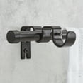 thumbnail image 1 of Better Homes & Gardens 5/8" Matte Black Adjustable Add on Curtain Rod Kit, 32"-120", 1 of 9