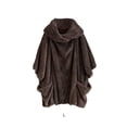 thumbnail image 4 of Qarigey Abrigo de felpa para mujer, chaqueta de lana cálida de otoño de manga larga para viajes en casa, vacaciones, playa, ropa térmica Prendas para la parte del cuerpo, 4 of 6