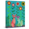 thumbnail image 3 of Marmont Hill "Two Foxes" by Sascalia Painting Print on Wrapped Canvas, 3 of 5