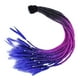 thumbnail image 2 of Trenzas con coletas y rastas para casco de motocicleta para mujer negro azul morado, 2 of 3