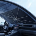 thumbnail image 6 of Windshield Sun Shade Umbrella, Sun Protection Visor, Heat Insulation Protection, with V-Groove and Storage Pouch, Ring Style, 6 of 6