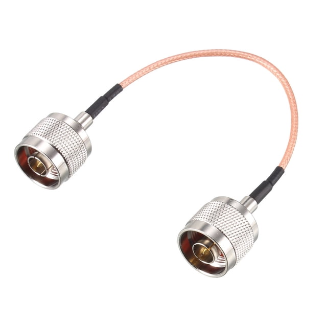 Cable coaxial RG316 Unique Bargains N macho a N macho Ultra Baja Pérdida 50 Ohm 0.5 Pies