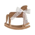thumbnail image 1 of Estatua de caballo mecedor, decoración del hogar, figura decorativa tradicional de madera, escultura de animal para oficina, estante, dormitorio,, 1 of 9