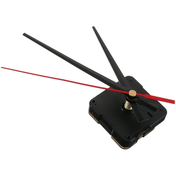 PAMINGONO 1 Set Silent Clock Mechanisms for DIY Projects Red Acrylic Round Shape Wall Use