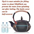 thumbnail image 7 of tetsubin Cast iron Tea Kettle workshop Healthy japanese fish pattern Teapot with Stainless Steel Infuser（27 oz）, 7 of 7
