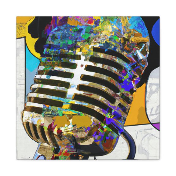 Microphone Melodrama Pop Art - Canvas