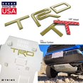 thumbnail image 2 of BDTrims Domed 3D Raised Letters Compatible with TRD Skid Plate 2016-2020 Tacoma and 2019-2020 4Runner Models (Yellow Carbon), 2 of 2