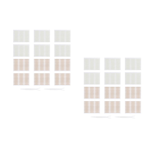 2 Pack Reusable Heated Eyelash Curler Nail Stickers Invisible Tape