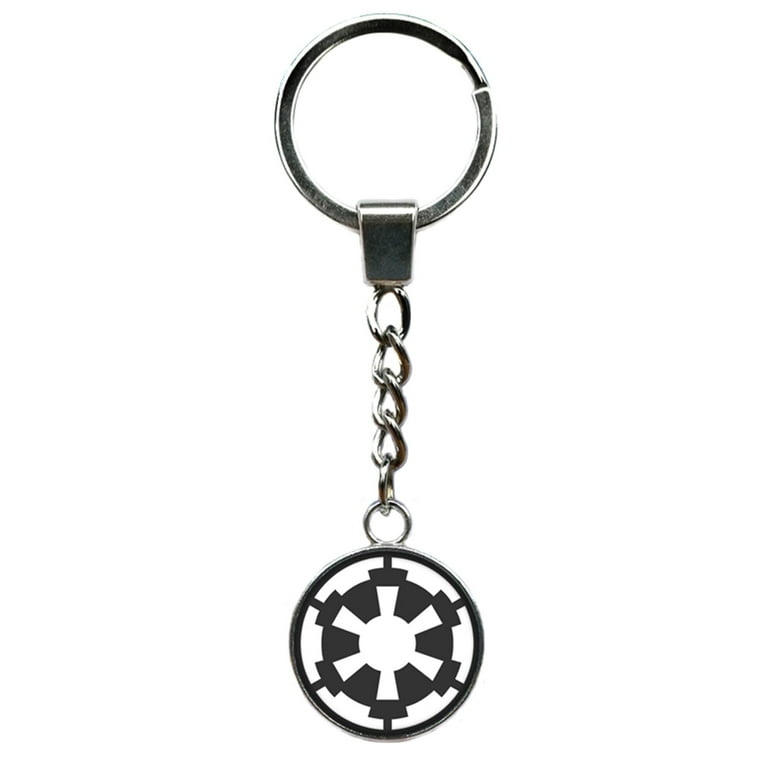 Black Enamel Key Ring