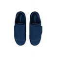 Men’s DoubleExtra Wide SlipResistant Slippers for Seniors, 13, Navy