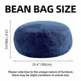 thumbnail image 4 of Bean Bag Chair 3FT,  Large Memory Foam Filled Chair for Adults and Teens, Soft Sofa with Removable Flannel Cover, Round Couch for Living Room Bedroom College Dorm, 4 of 7