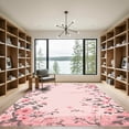 thumbnail image 2 of ODIKA 2'x3' Machine Washable Non-Slip Area Rug, Japanese Blush Pink High Traffic Rug, Pink, 1085873, 2 of 7