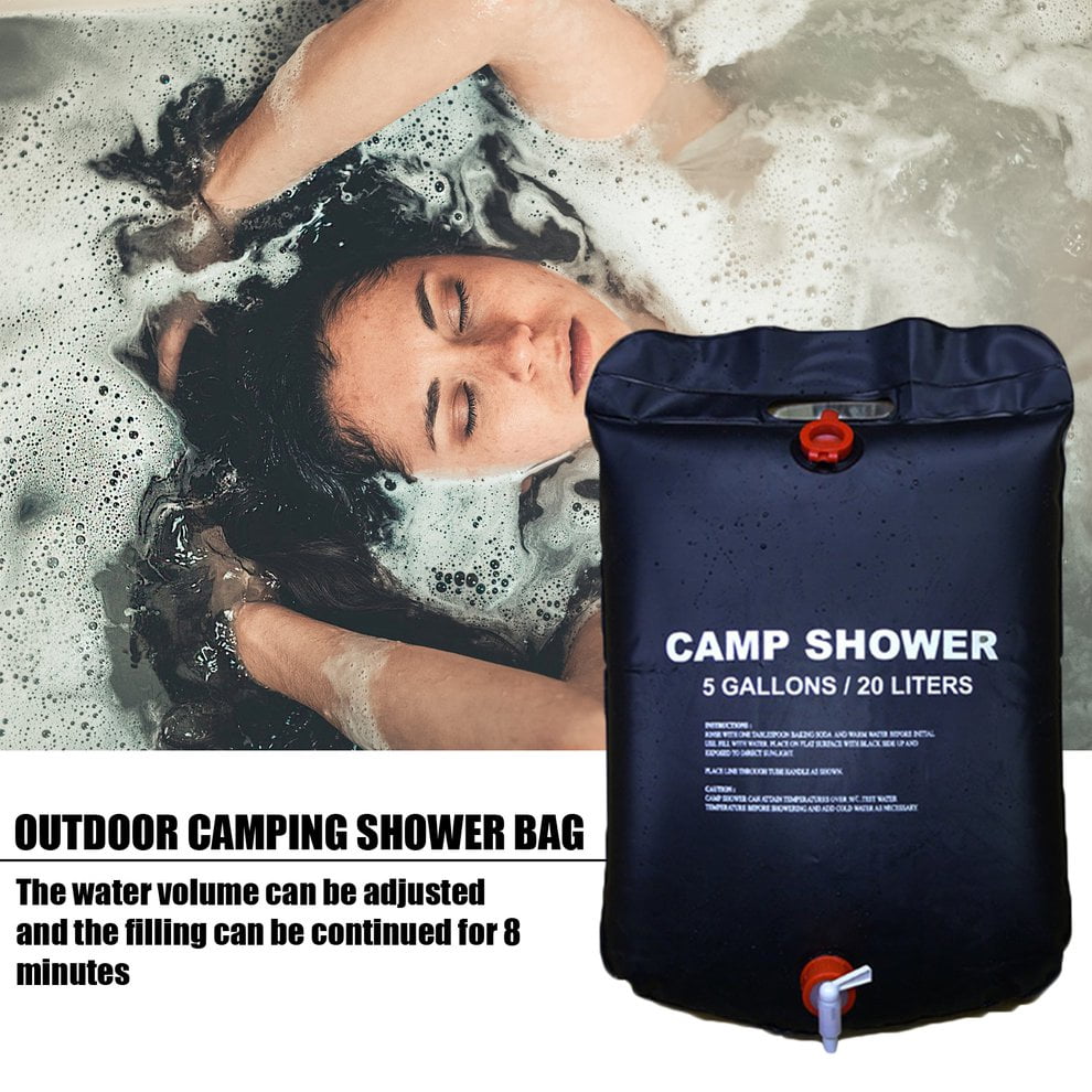 Outdoor camping 20L bathing bag Camping shower belt Portable shower bag