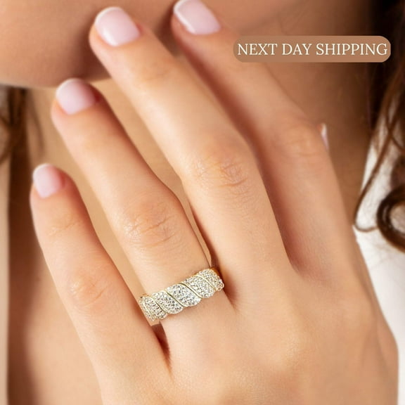 Pave Diamond Band Ring