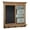 Red, variant on Kate and Laurel Idamae Wood Framed Chalkboard with Mail Holders and Key Hooks Wall Organizer, Rustic Brown