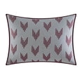 thumbnail image 3 of Chic Home Eyelet 10 Piece Comforter Set Color Block Ruffled Bag Bedding-Decorative Pillows Shams Included, King, Burgundy, 3 of 8