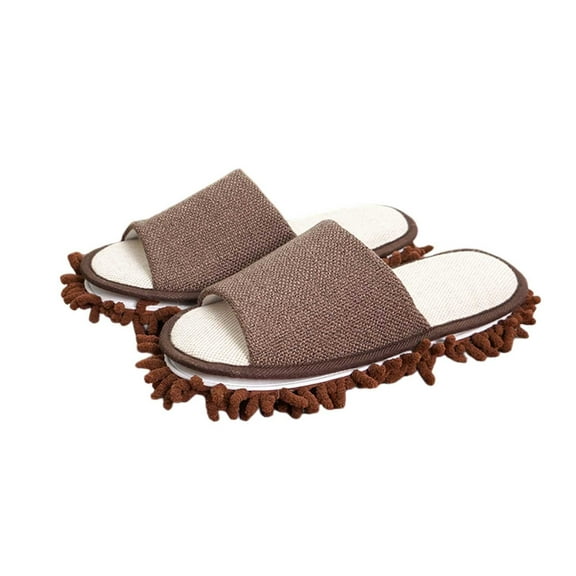 Slippers for Women,On Slippers With Detachable Washable Cleaning Sole For Indoor Home Comfort Machine Washable Soft Shoes,Womens Slippers,Brown,5.5-7.5