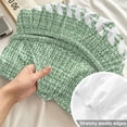 thumbnail image 4 of Twin XL Size Fitted Sheet Set - Sage Green 2 Piece Bedding Sets 16" Deep Pocket Fitted Sheet with 1 Pillowcases, Vintage Minimalist Botanical Stripes Pattern Brushed Microfiber Hotel Bed Sheets, 4 of 9