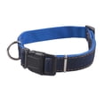 thumbnail image 2 of Flmtop Chien de Compagnie Chiot Denim Réglable Souple Boucle Collier D-Anneau Collier Sangle de Cou Bleu, 2 of 9