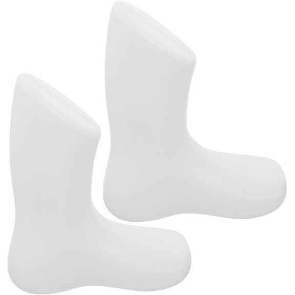 EXHUMKY BERTDOMD 1 Pair Infant Foot Model for Socks Shoes Display Cute Design Plastic Hollow Foot Shape 5.7×4.5×2in
