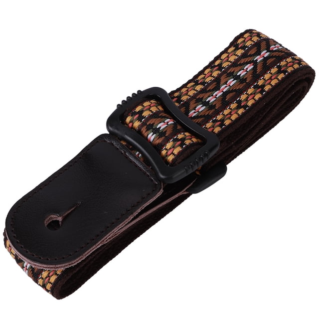 Well Maded Length Adjustable Ukulele Strap, Adjustable Strap For Uklele, Ethnic Style Ukulele Strap, For Ukulele 4 String Guitar Yellow