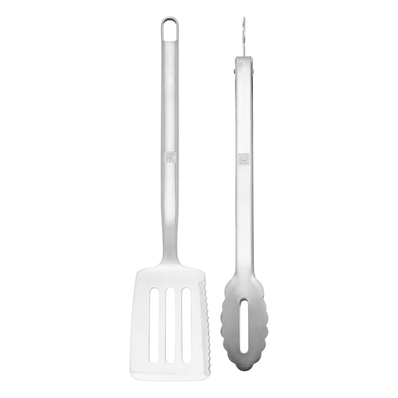ZWILLING BBQ 2-pc Stainless Steel Grill Spatula and Tongs Set
