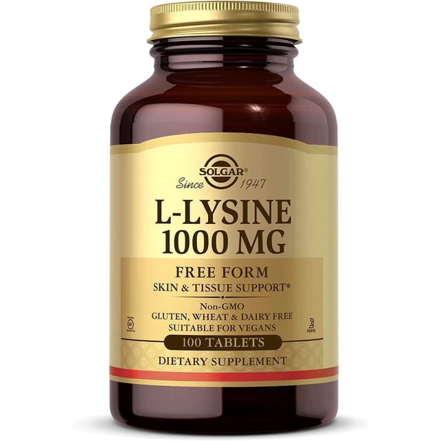 Solgar | L-Lysine 1000 mg, 100 Tablets | Lisina 1000 mg, 100 tabletas…
