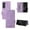 Purple, variant on Allytechgroup RFID Blocking Credit Card Slot Shockproof PU Leather Flip Bumper Protective Back Cover Wallet Cell Phone Case for Samsung Galaxy Z Fold 6, Purple