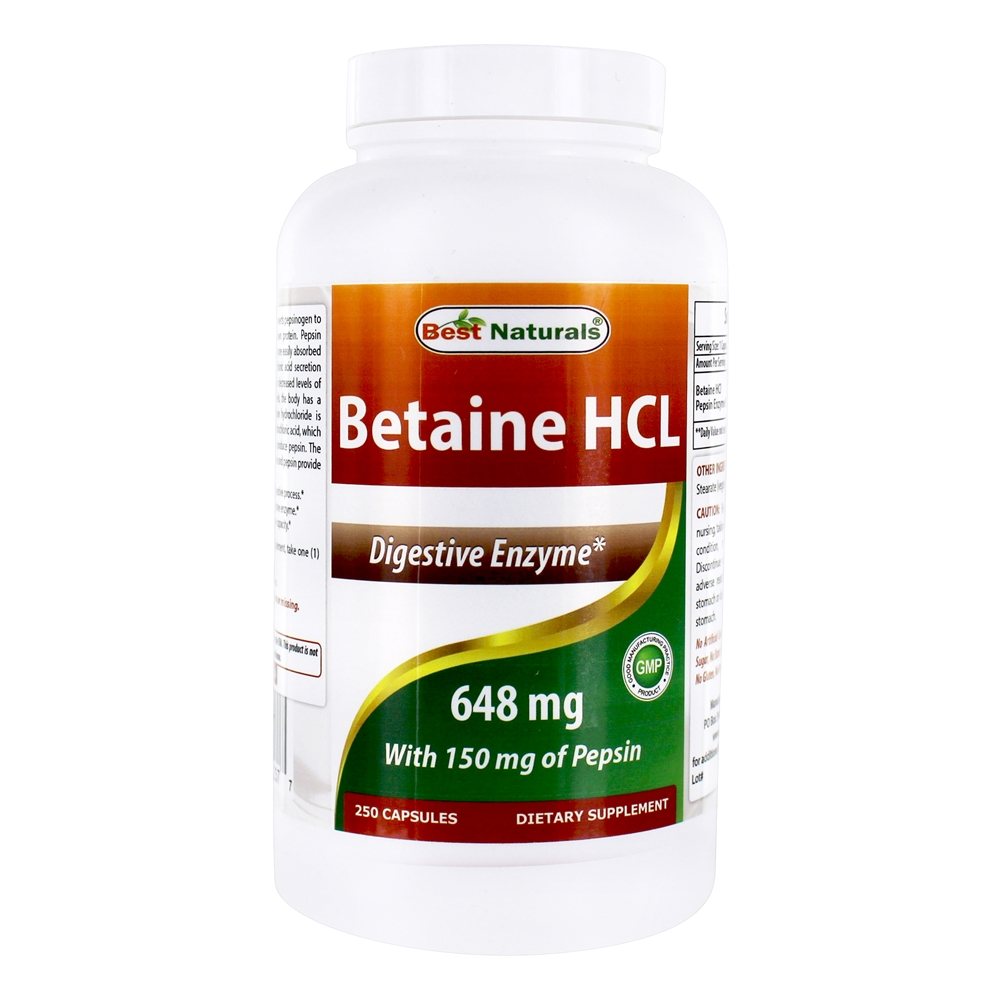 Best Naturals Betaine HCl Digestive Enzyme Formula 648