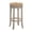 Gray, variant on HomeRoots 516136 30 x 19.5 x 19.5 in. Beige Solid Wood Swivel Backless Bar Height Chair with Footrest