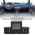 thumbnail image 3 of Dash Cam, Sincronización De Tiempo Pantalla De 2,0 Pulgadas ABS Gran Angular De 170 Grados HD Monitoreo De Visión Nocturna Grabadora De Conducción De Automóviles Para, 3 of 7