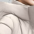 thumbnail image 5 of Olyvenn Winter Long Puffer Jacket for Women,Thickened Winter Zipper Coat Hooded with Deep Pockets, Ladies Warm Down Jacket Beige M, 5 of 5